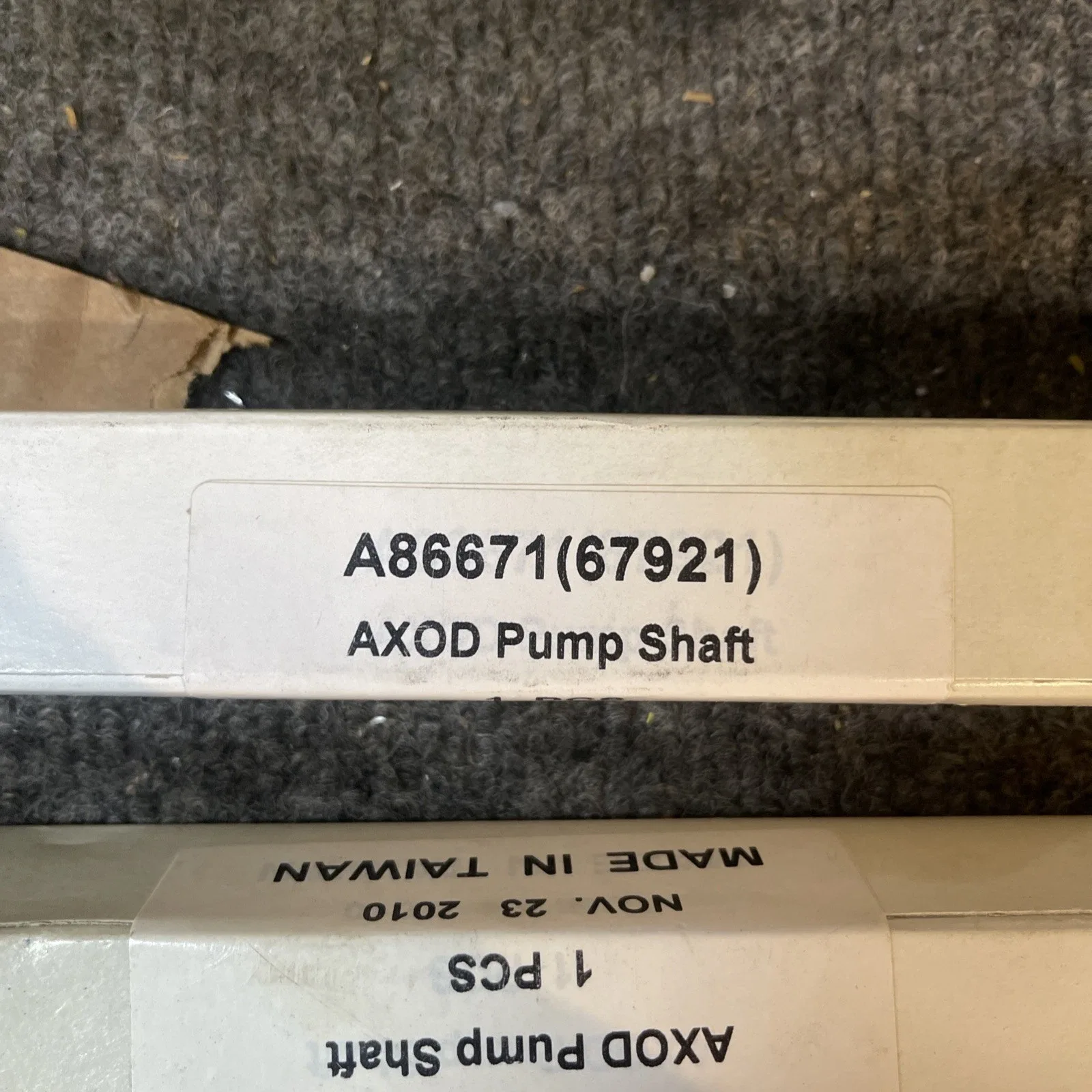 Oil Pump Shaft with PTFE Sealing Rings for AXODE/AXOD/AX4S/AX4N Transmissions - A86671