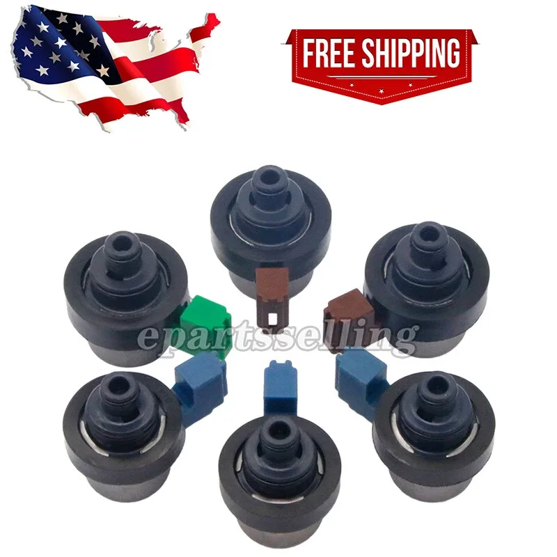 6PCS Transmission Shift Solenoids Kit Fit For Subaru Forester 2.5L Outback 4EAT