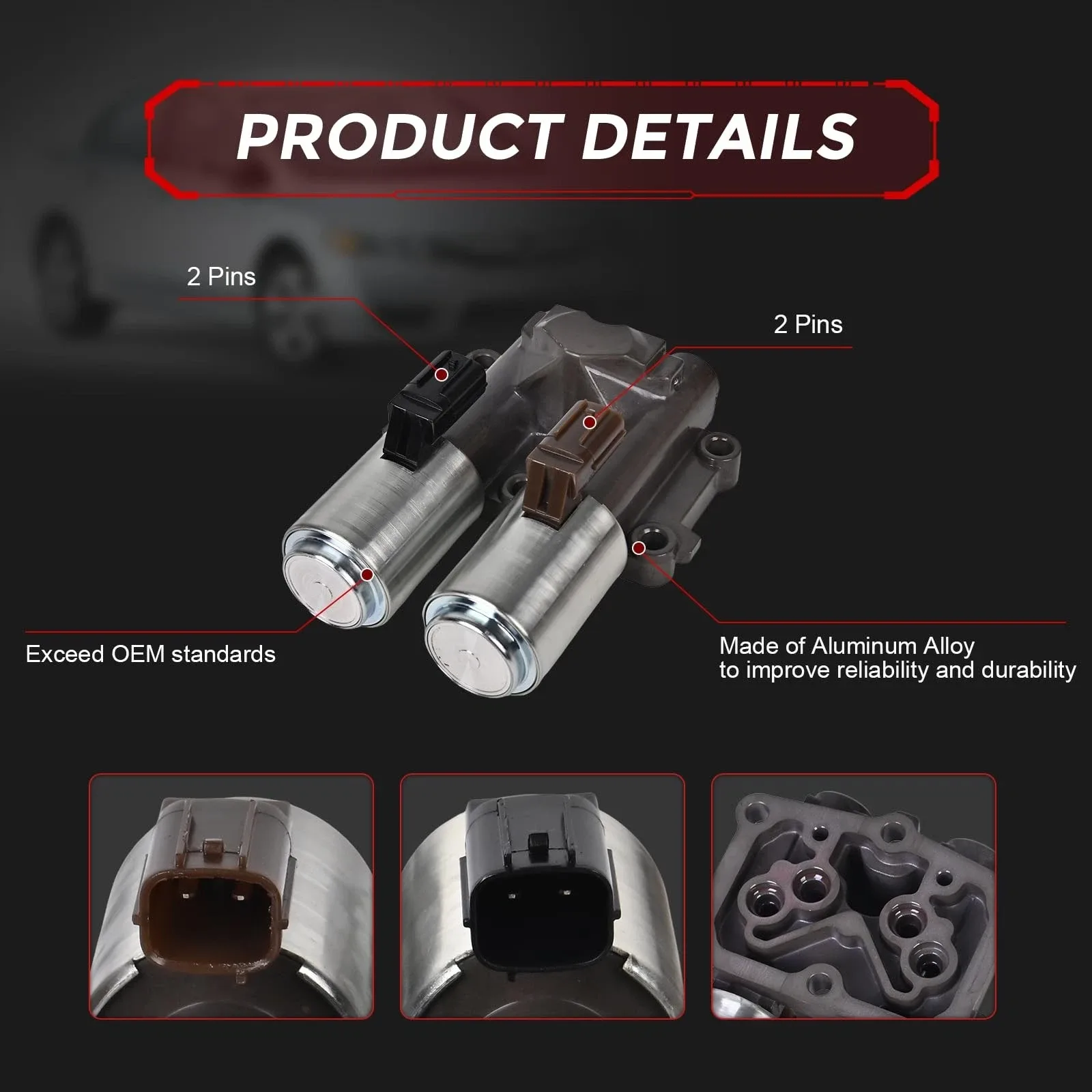 2006-2011 Honda Civic & 2007-2008 Honda Fit Dual Linear Shift Solenoid RLP-28260-RPC-004 image 3