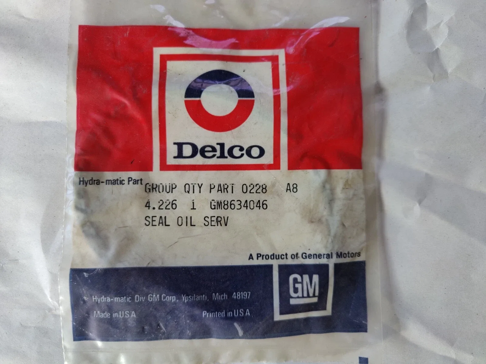 1982-1990 GM Transmission Pump-to-Case Oil Seal ACDelco 8634046