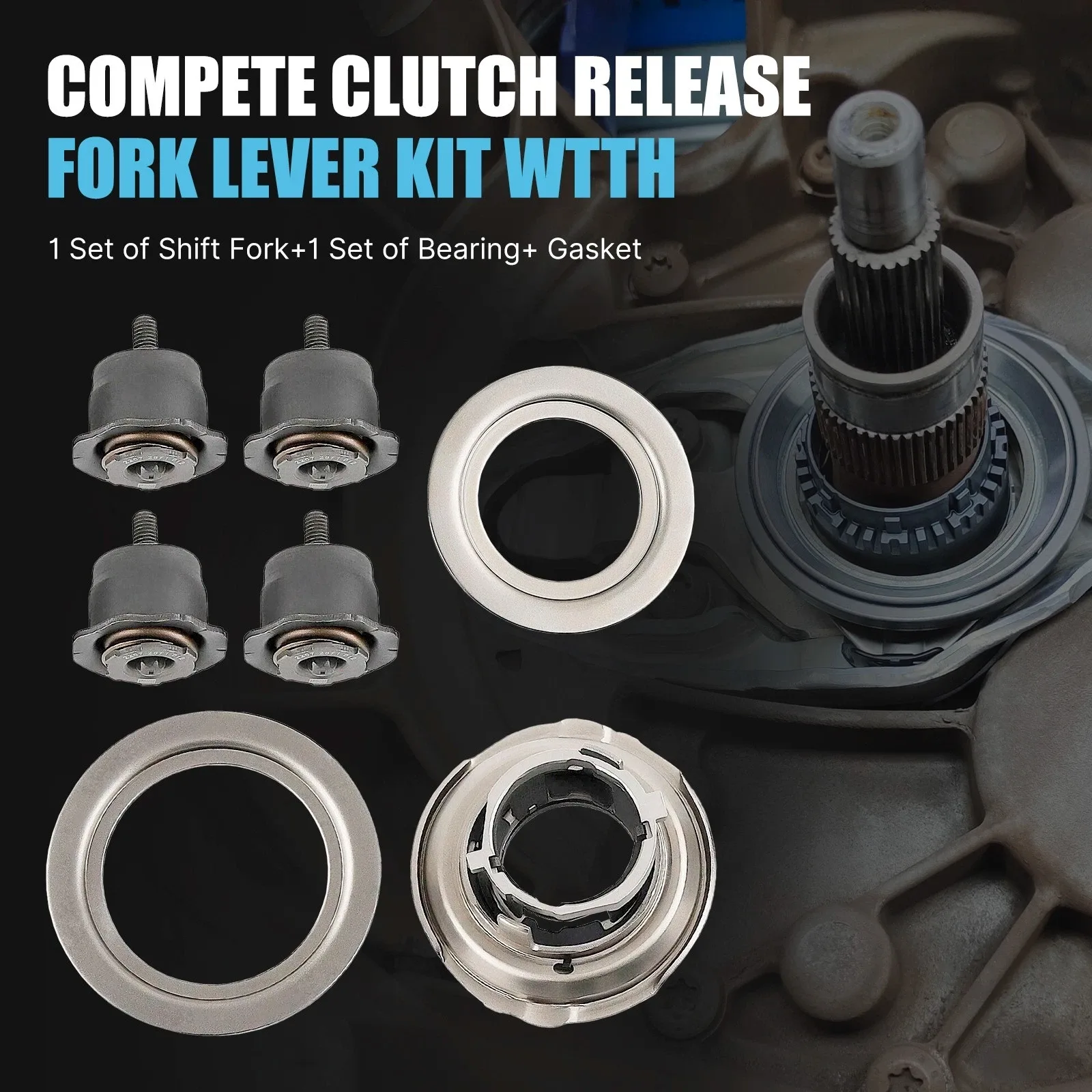 NEW 6DCT250 DPS6 Clutch Release Fork&Bearing Kit For 2012-2019 Ford Fiesta Focus image 3
