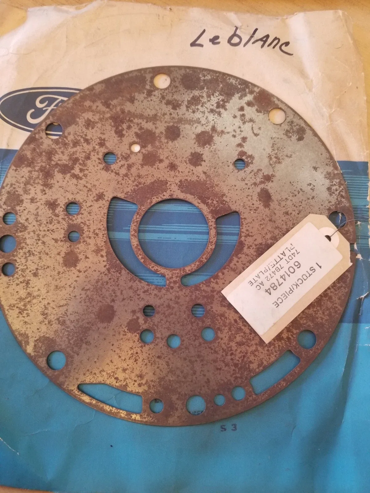 Ford Transmission Oil Pump Adaptor Plate D4ZZ-7B472-A