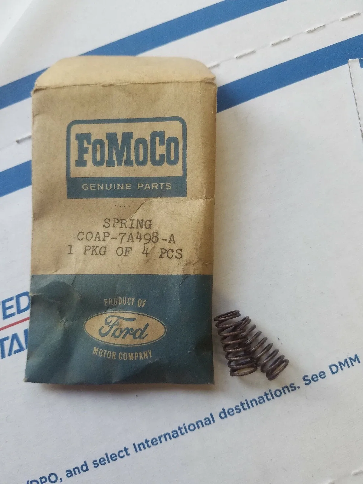 1960-1964 Ford Falcon / Fairlane / XL-500 Front Oil Pump Spring C0AP-7A498-A