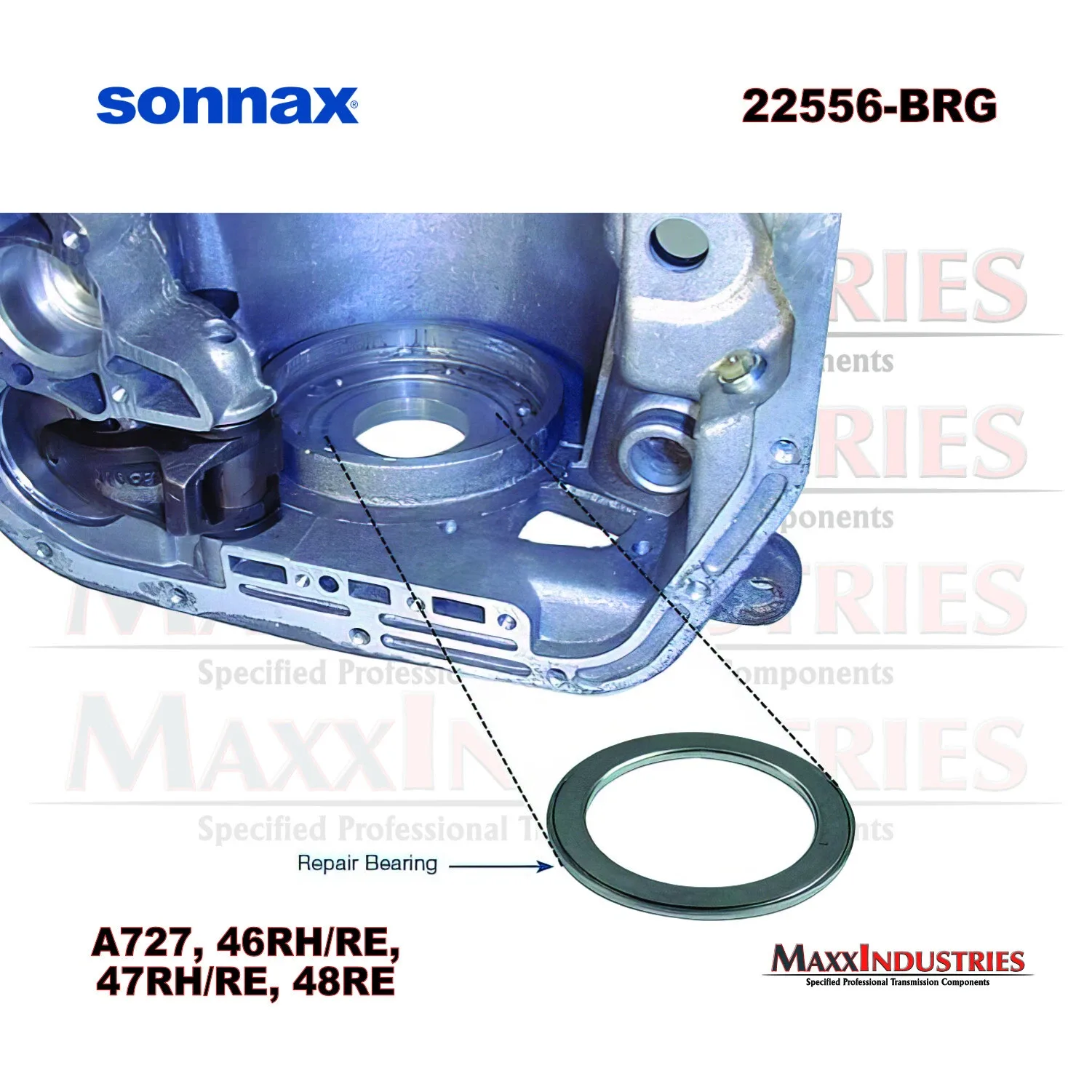2003-2018 48RE / A518 / A618 / A727 Transmission Bearing Sonnax 22556-BRG image 2