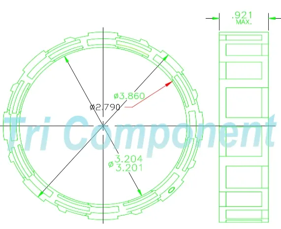 1966-Up Ford C6 / E4OD / 4R100 Sprag Roller Clutch Bearing MPN 36960BK-5 image 3