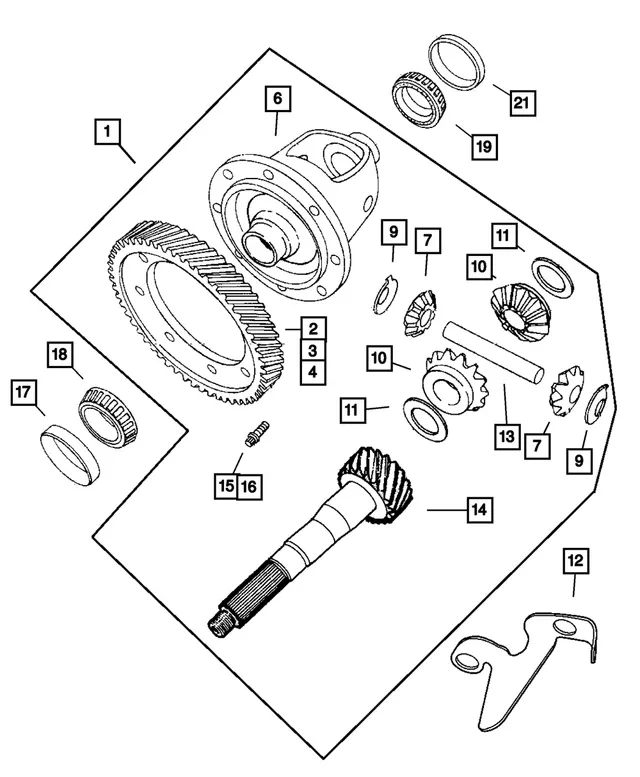Mopar Differential Bearing Cone 4659238 image 4