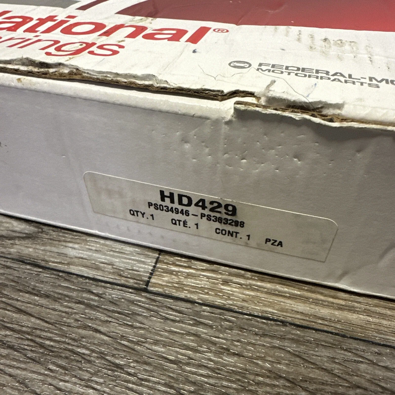 National HD429 Tapered Bearing Set image 2