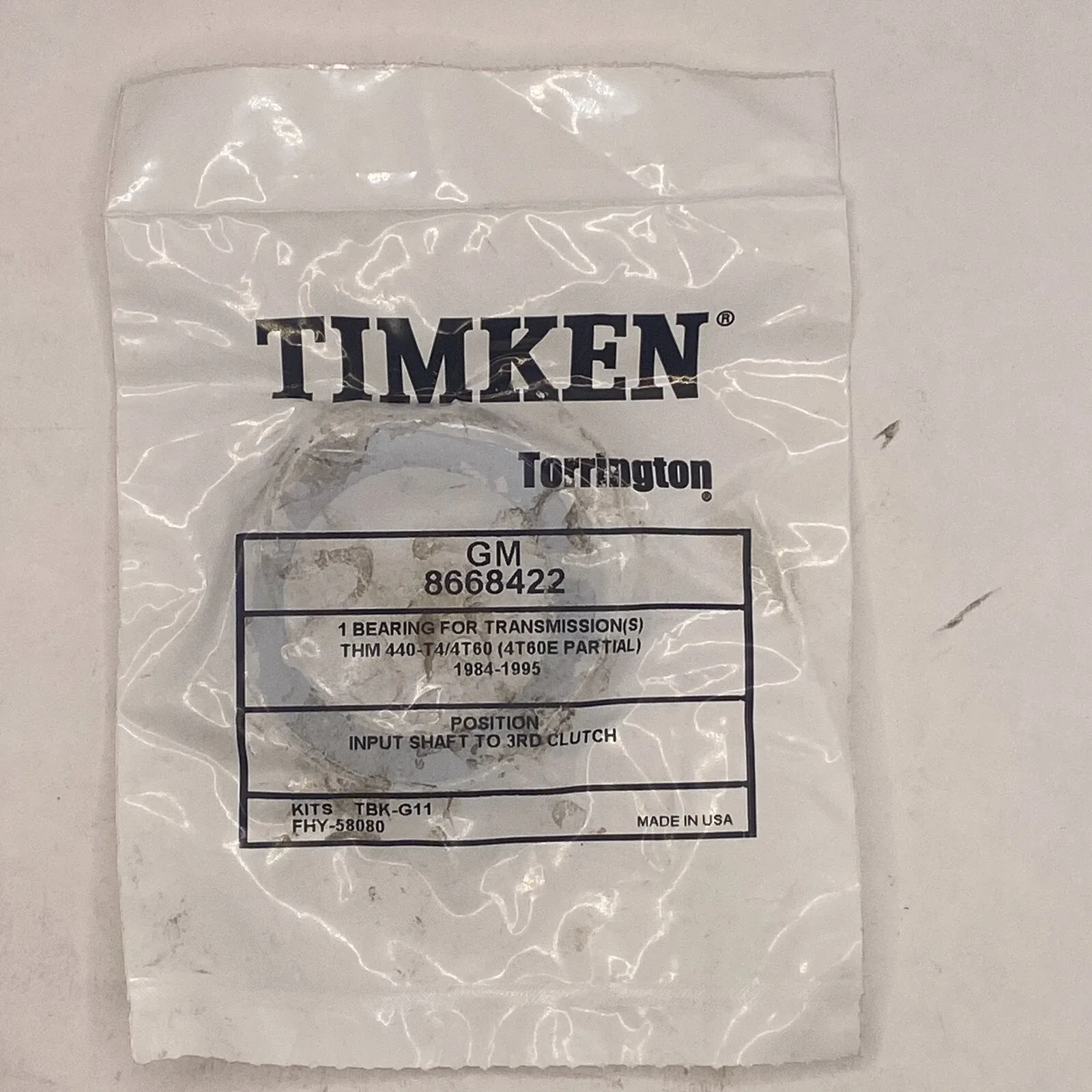 GM 8668422 Transmission Bearing - Steel, Made in USA image 3