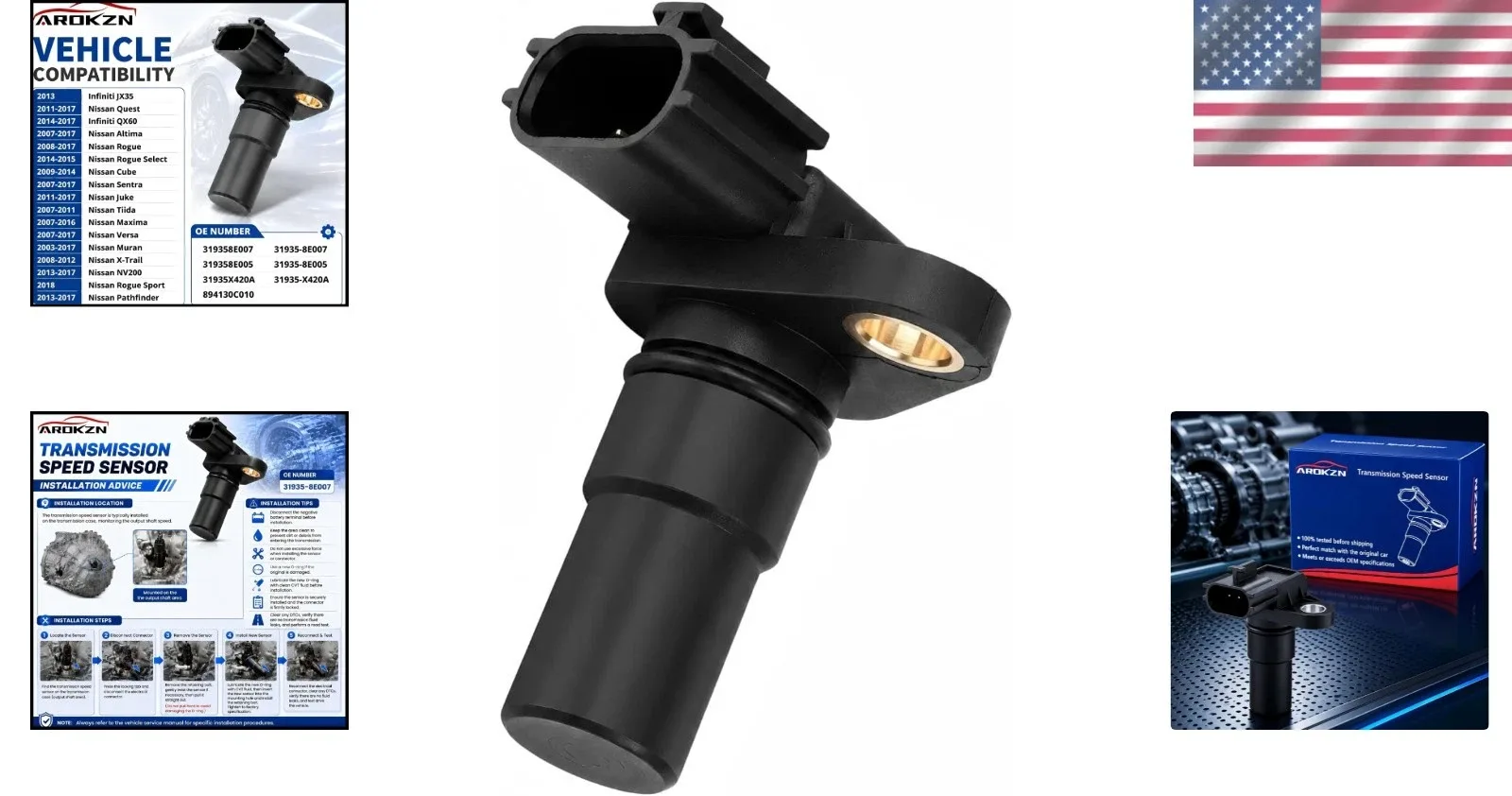 2007-2016 Nissan Altima & Maxima Transmission Speed Sensor image 2