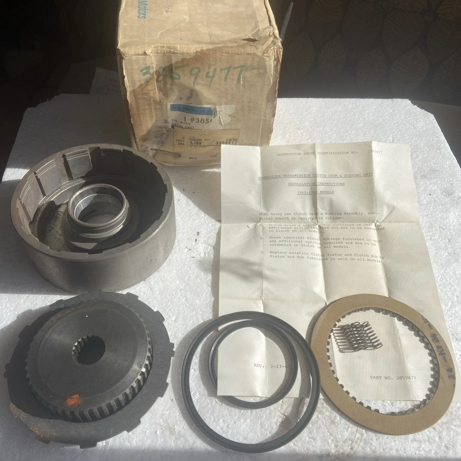 1962-1963 Chevrolet Impala/Corvette Powerglide Clutch Drum & Bearing Unit MPN 3859477
