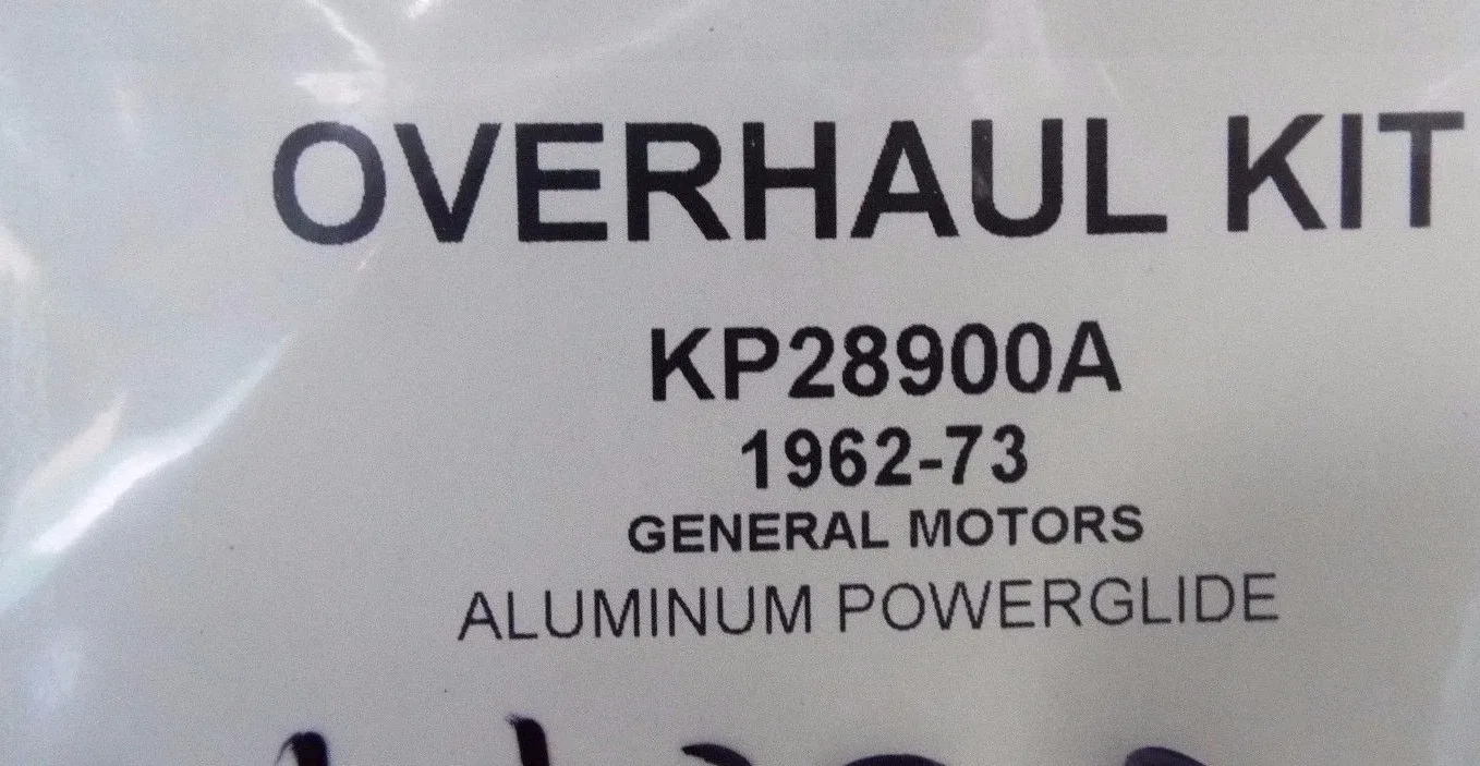 1962-1973 Powerglide Overhaul Kit (Gaskets, Rings & Seals) KP28900A / 114002 image 2