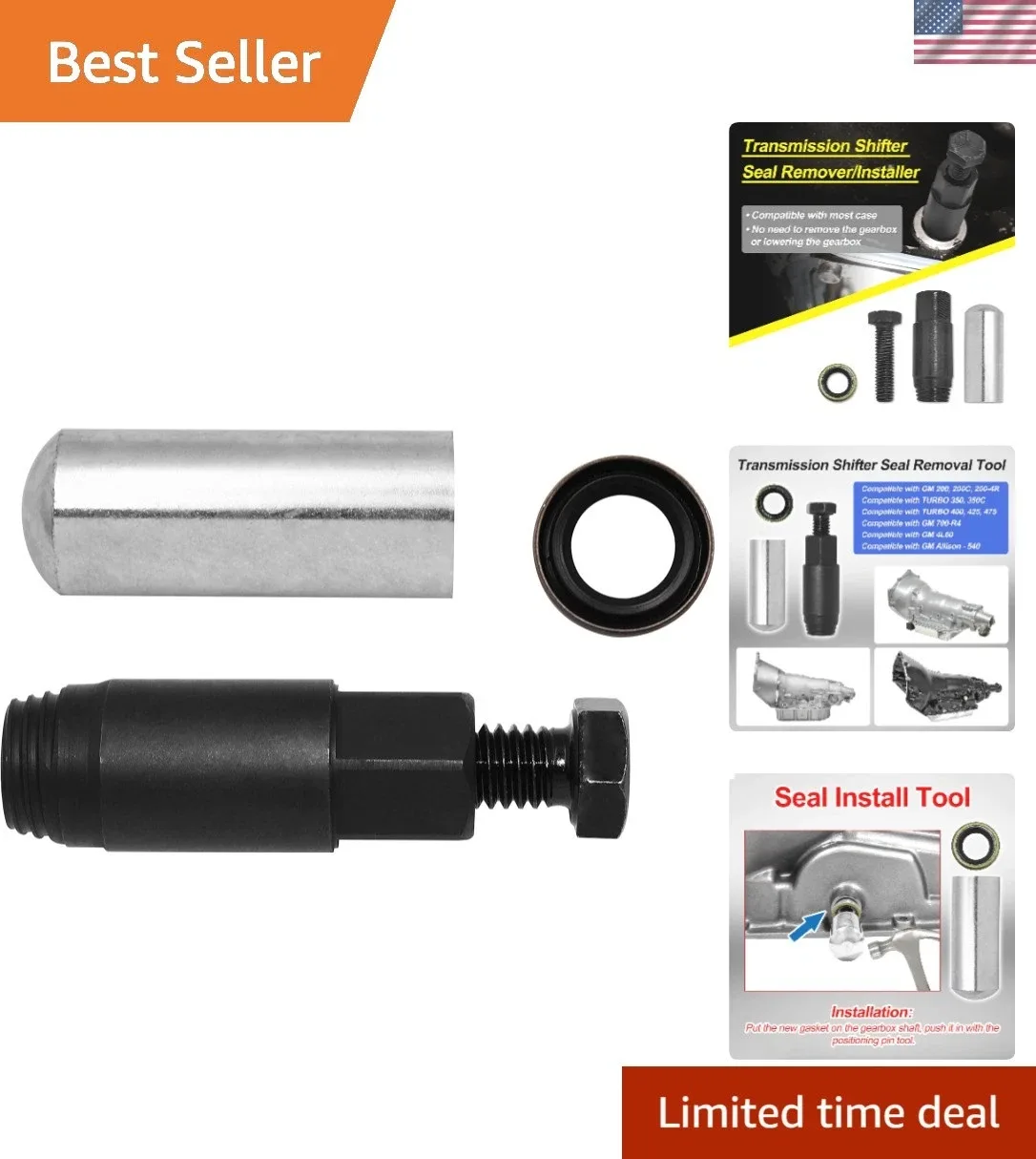 Seal Remover/Installer Tool for 200, 350, 700-R4 Transmissions - Transmission Shifter Seal Remover