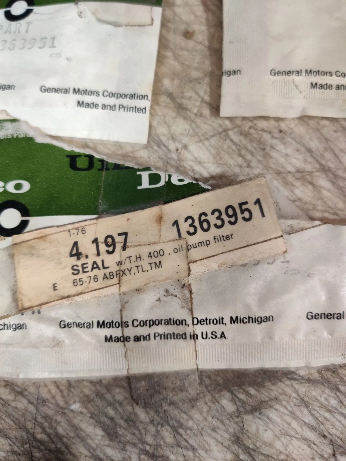 1965-1979 Chevy Pontiac Olds TH400 Transmission Filter-to-Pipe O-ring Seal - 1363951 image 3