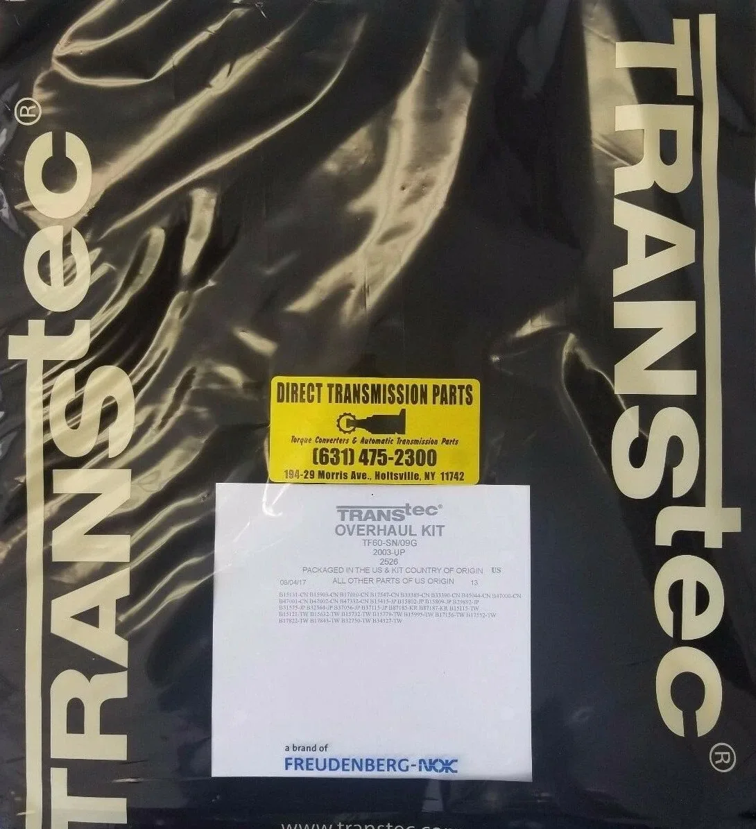 2013-2016 Dodge 3500/4500/5500 Master Rebuild Transmission Gasket & Seal Kit K7800H W/O