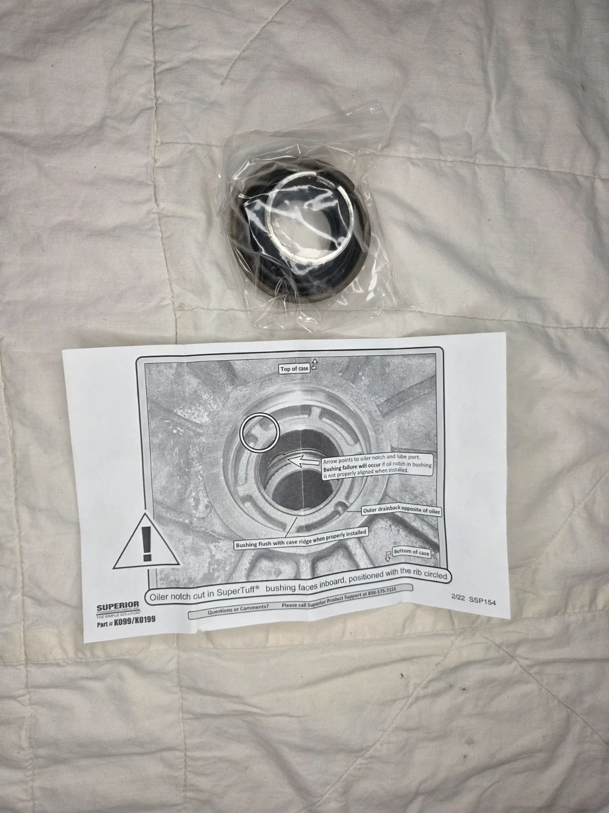 Superior K0199 Seal & Bushing Kit - Transmission Seal image 3