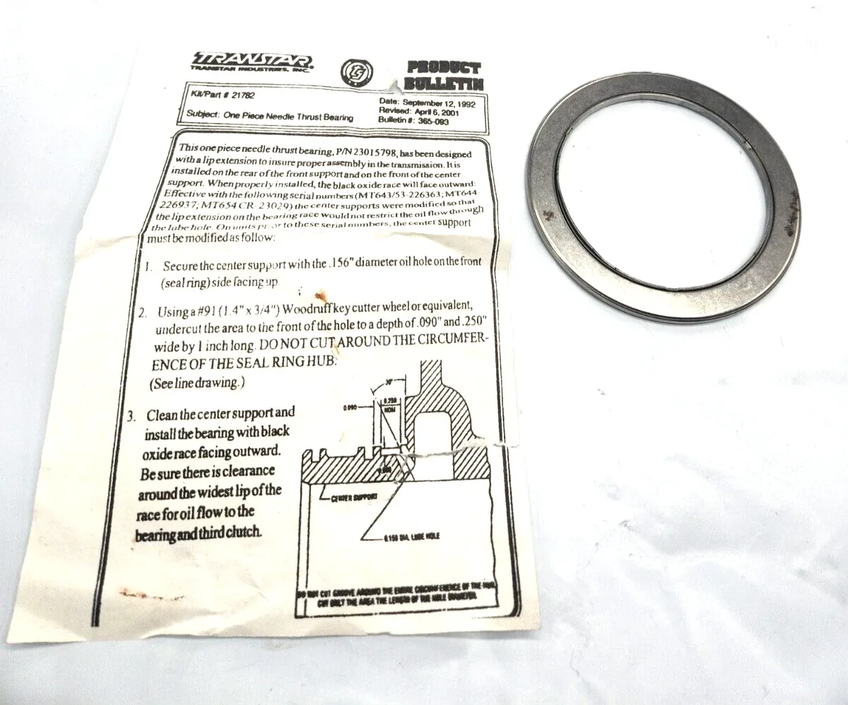 Allison MT640/MT643 Forward Thrust Bearing 23015798 image 2