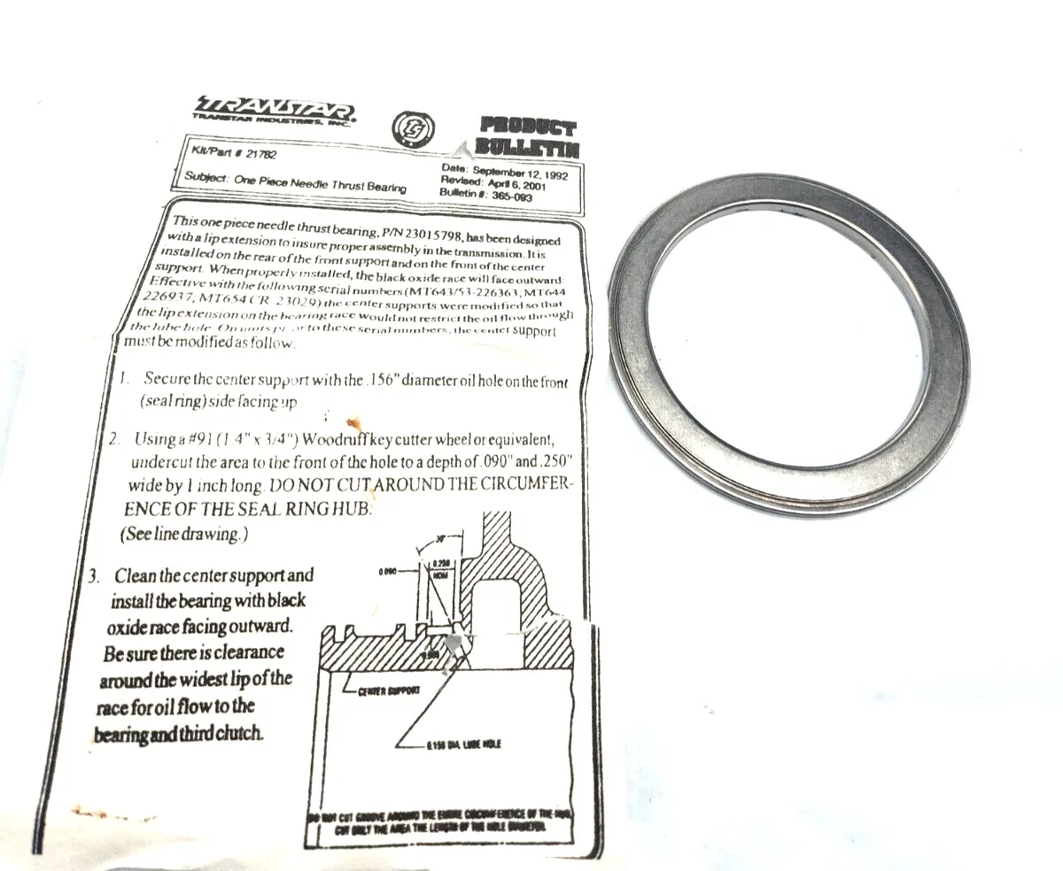 Allison MT640/MT643 Forward Thrust Bearing 23015798