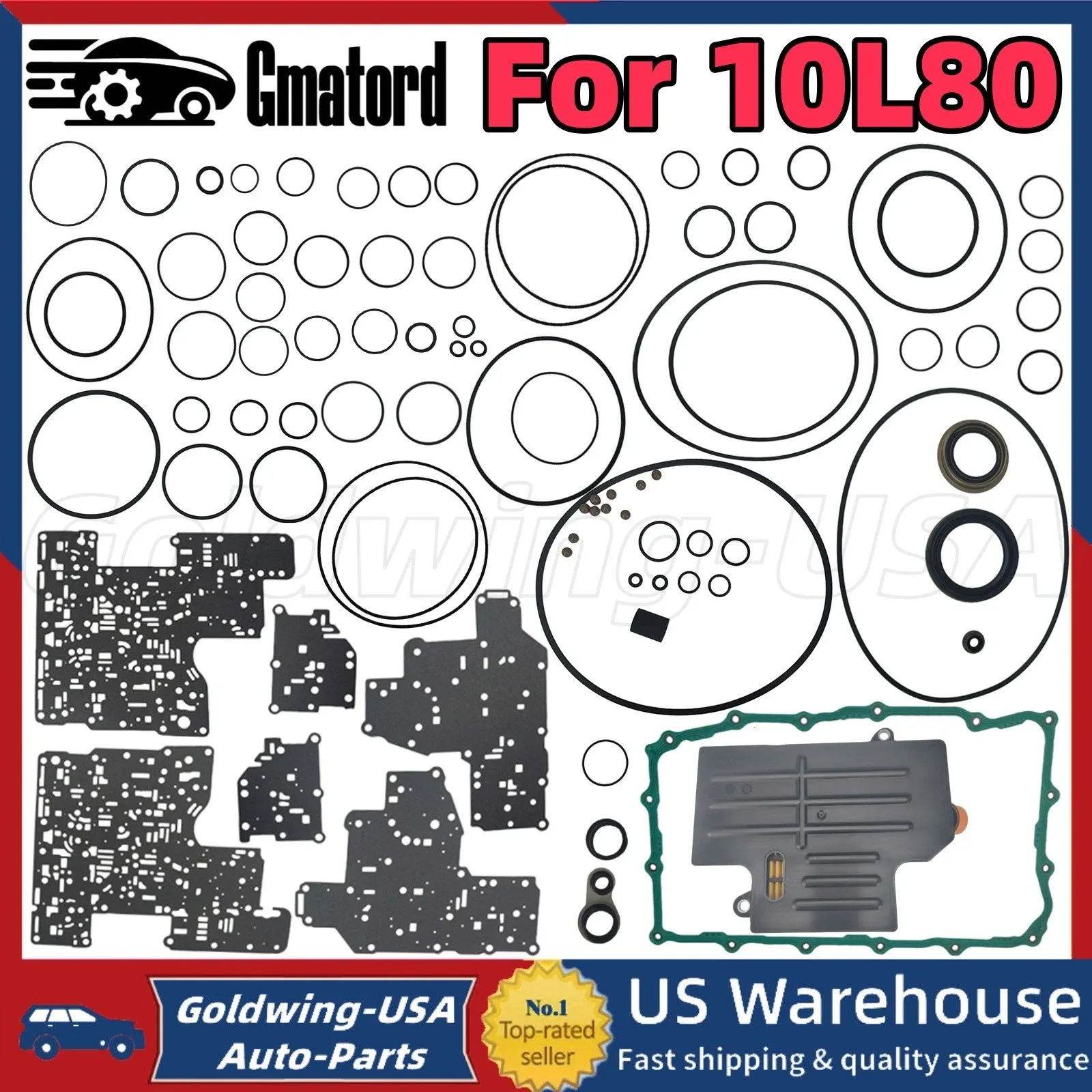 Gmatord 10L80 Transmission Master Overhaul/Rebuild Kit for Chevrolet Camaro & Suburban, GMC