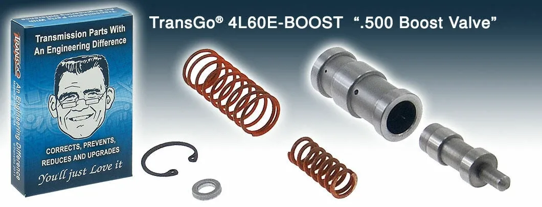Transgo 4L60E Boost Valve Kit HD & HP .500 Dia MPN 4L60E-BOOST (1993-Up)