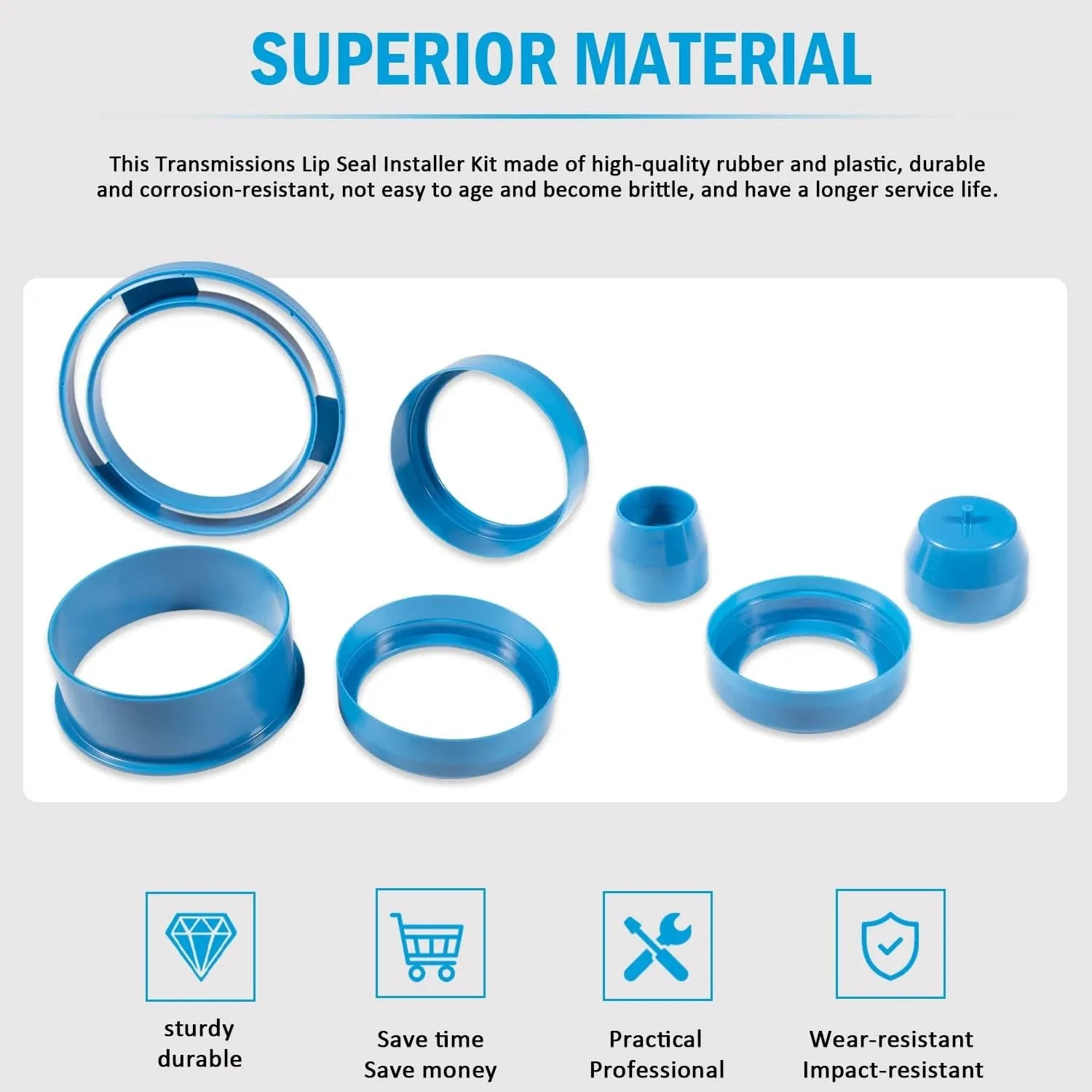 Ford AOD/AODE/4R70W/4R75W Lip Seal Installer Kit 7PCS - 307-355 / 307-339 image 4