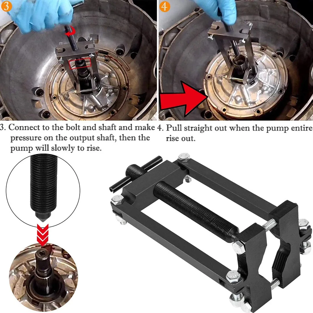 Heavy Duty Transmission Universal Front Pump Remover Tool J-45053 T-0033 image 3