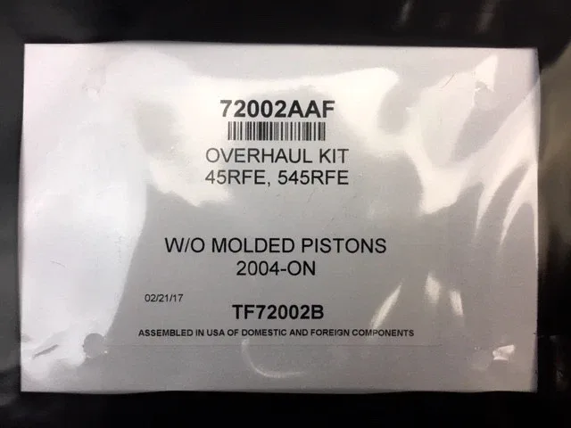 2004-Up Dodge Durango 45RFE Transmission Gasket & Seal Overhaul Kit image 2