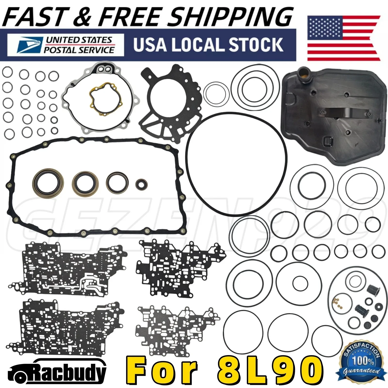 2015+ Chevrolet 8L90 Transmission Rebuild Kit - Racbudy 2704