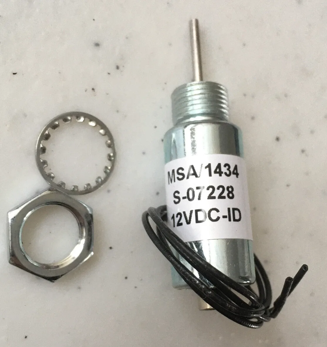 Single Linear Sealed Push Solenoid 12V DC MSA/1434 S-07228 12VDC-ID