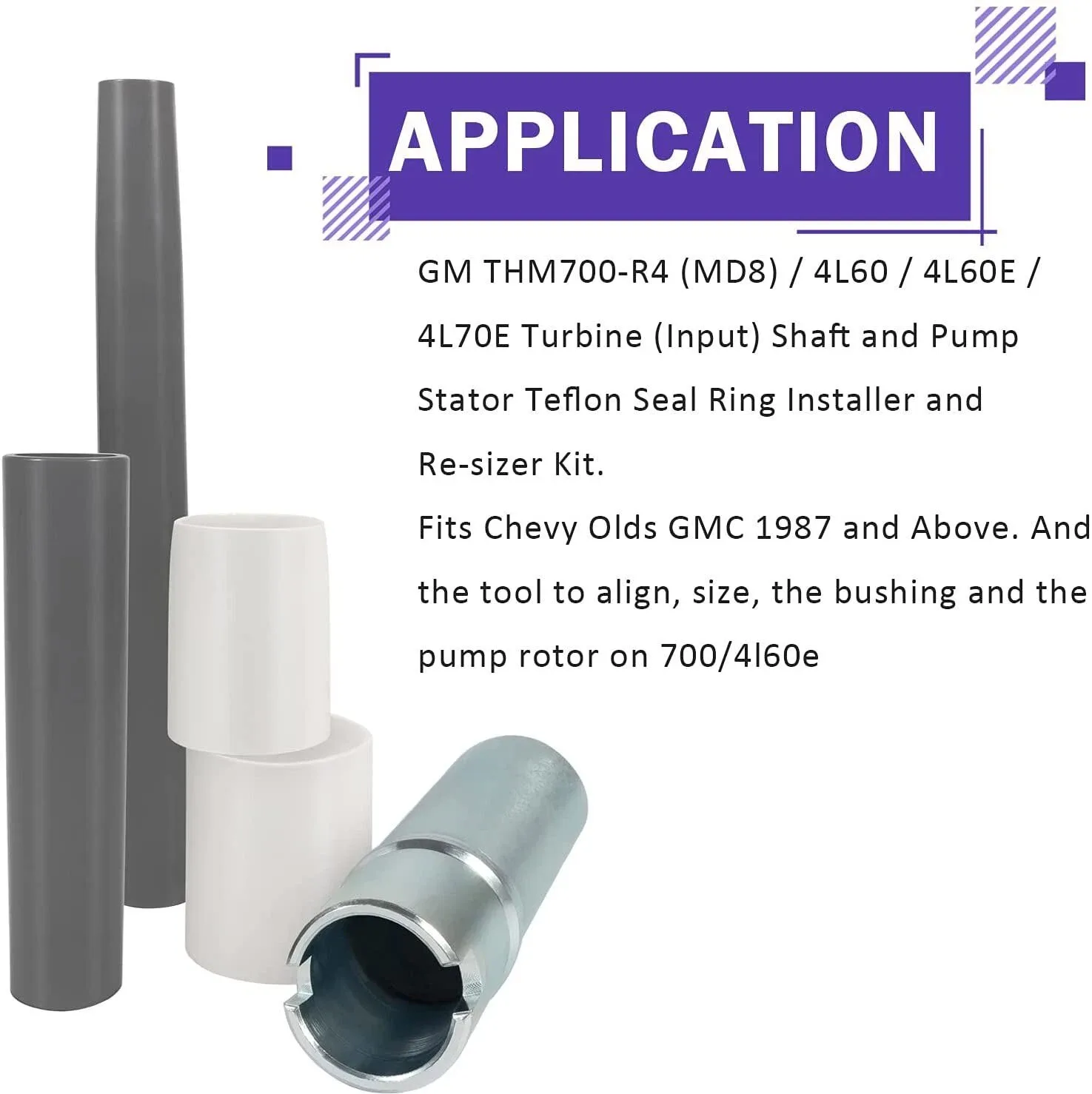 Turbine Shaft Teflon Seal Ring Tools Kit for 700-R4 / 4L60 / 4L60E / 4L70E - 4L60ET3ECONO (T-1574ECPMP) image 2