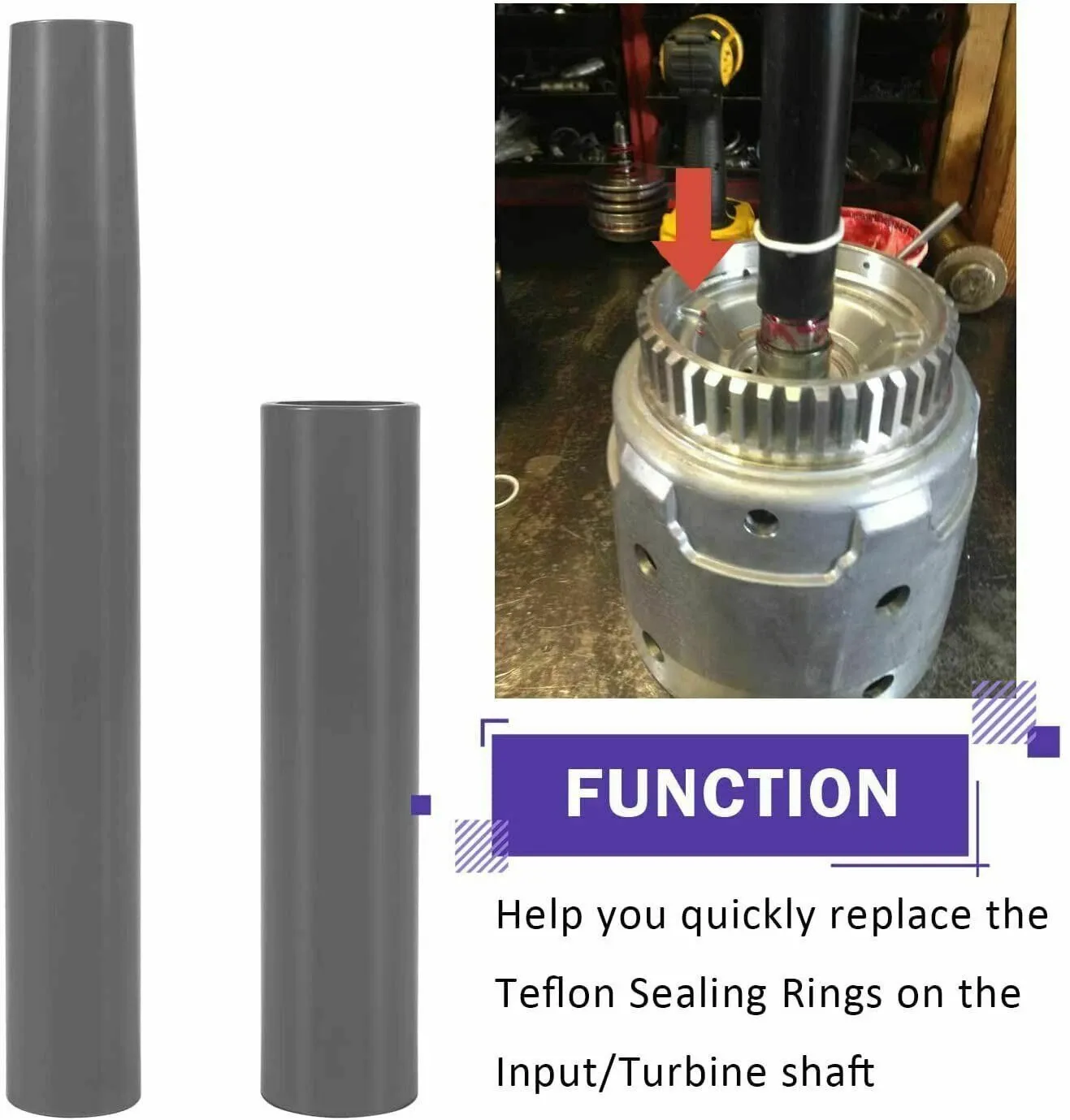 Turbine Shaft Teflon Seal Ring Tools Kit for 700-R4 / 4L60 / 4L60E / 4L70E - 4L60ET3ECONO (T-1574ECPMP) image 3