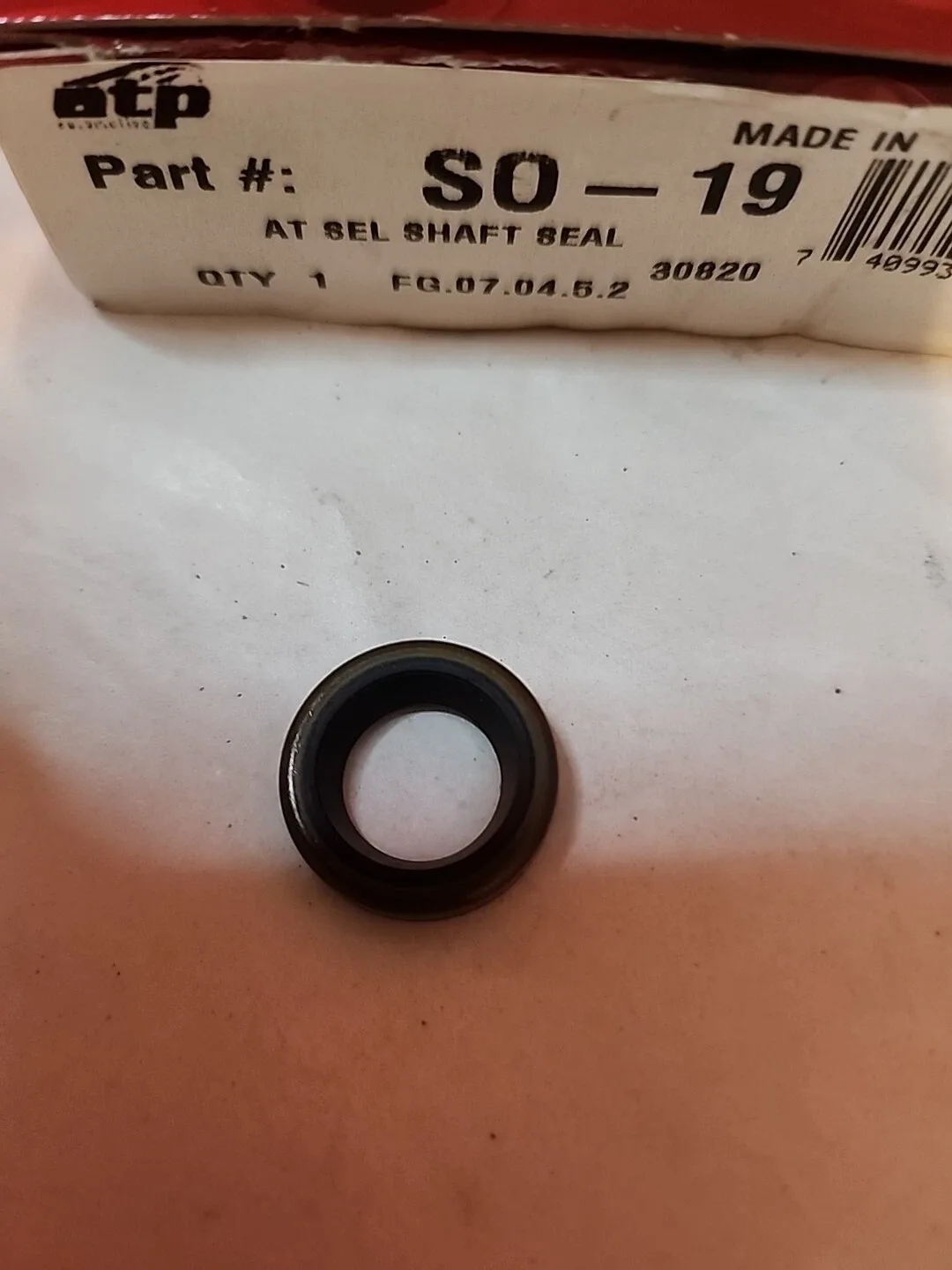 ATP SO-19 Automatic Transmission Selector Shaft Seal image 2