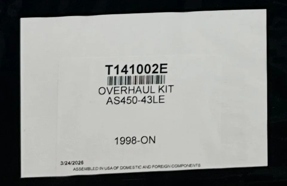 1998-Up AW450-43LE AS450-43L Overhaul Kit T141002E - Rings Seals Gaskets image 2