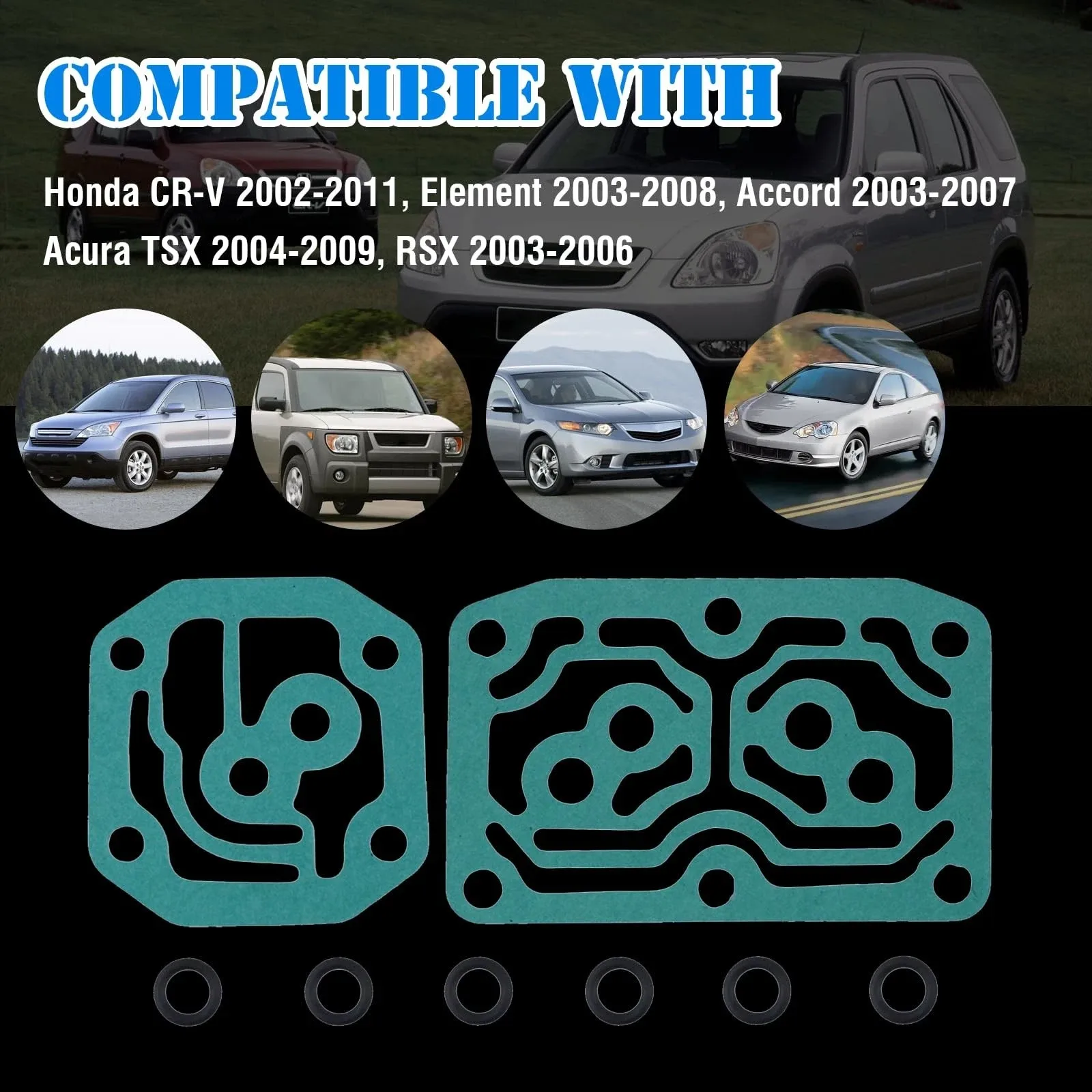 Transmission Solenoid Gasket Kit for Honda CR-V Accord TSX RSX - 28260PRP014/28250PRP013/28262PRP000 image 3