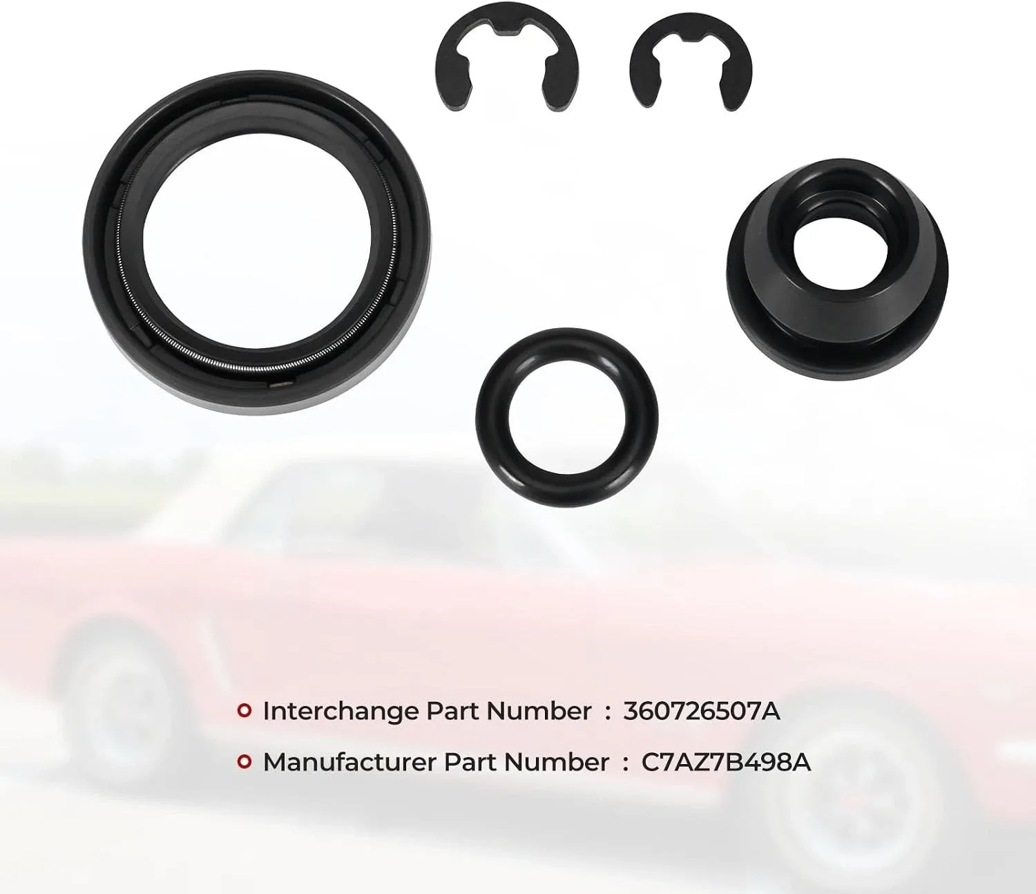 Shift Shaft Seal Kit for Ford C4/C6 Transmissions — Includes Linkage & Throttle image 2