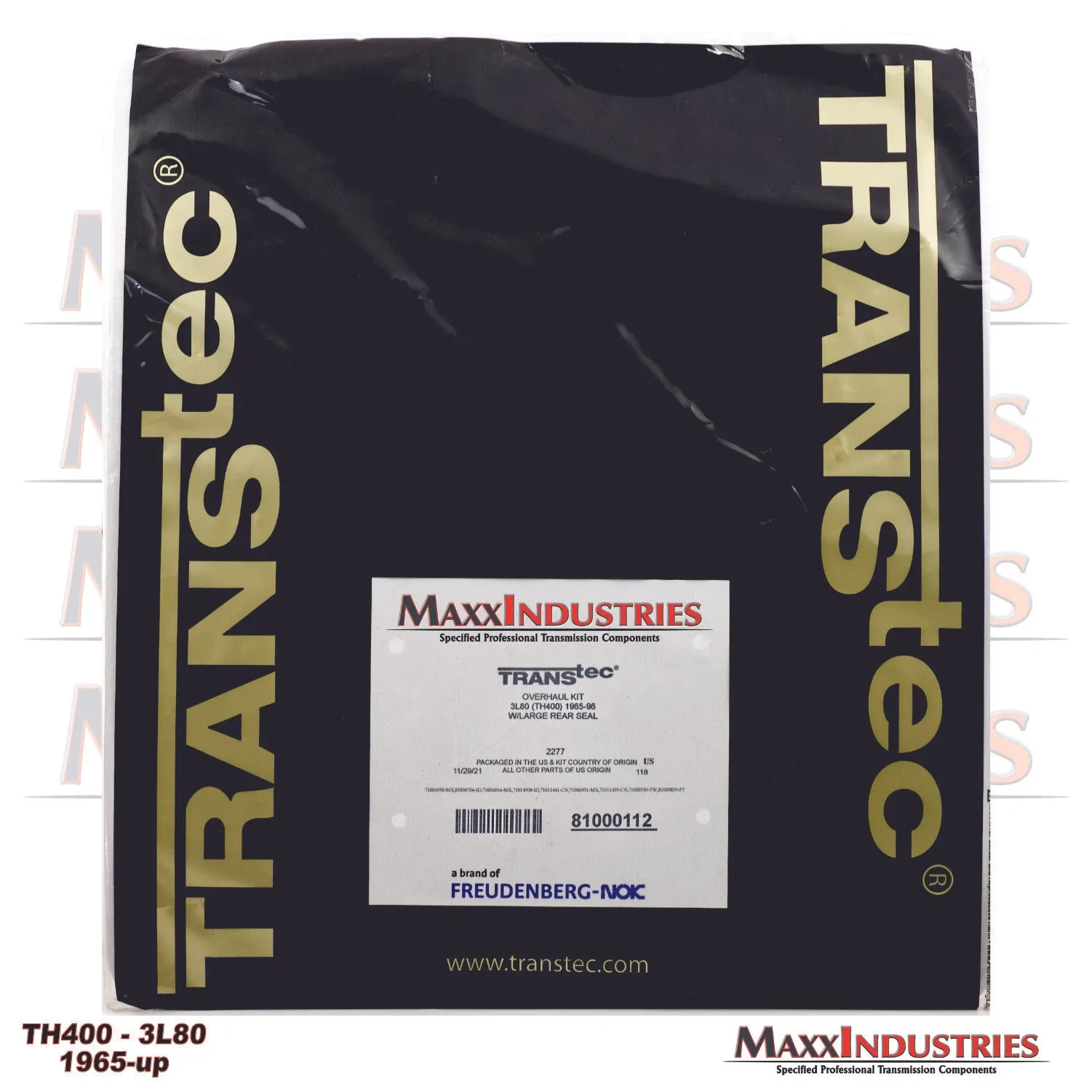 1965-98 Turbo 400 Rebuild Kit (Transtec 2277) image 4