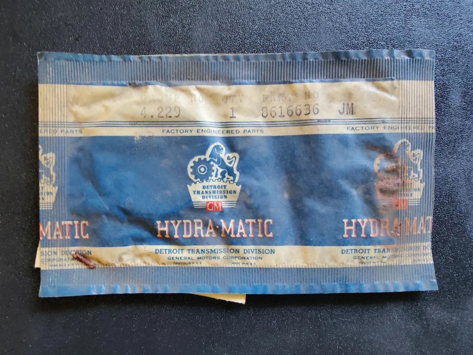 1956 Oldsmobile Hydra-Matic Transmission Accumulator Seal GM 8616636