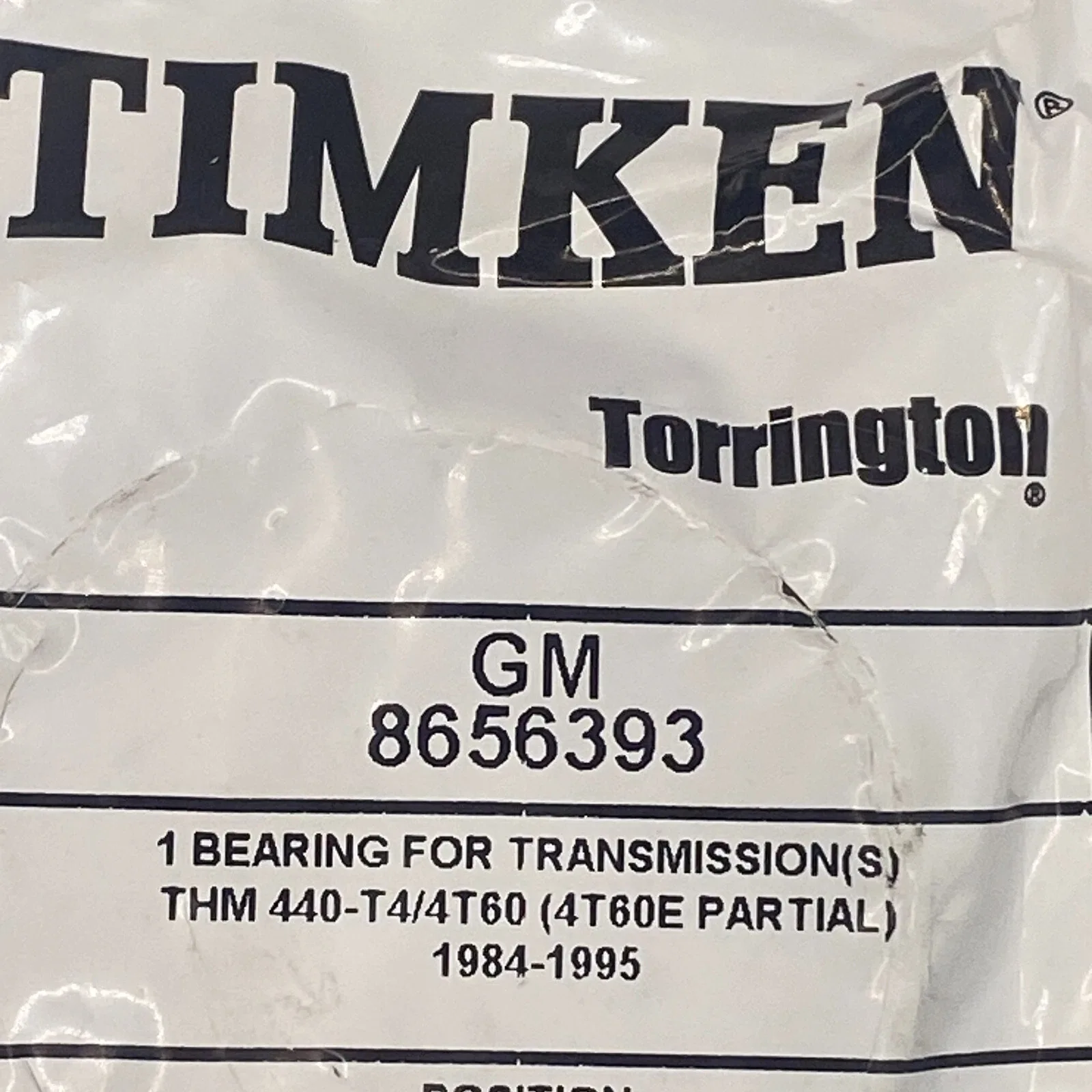 1984-1995 Transmission Bearing for THM 440-T4 / 4T60 (4th) - GM 8656393 image 2