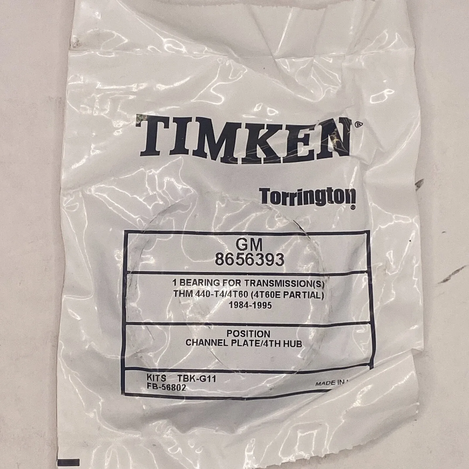 1984-1995 Transmission Bearing for THM 440-T4 / 4T60 (4th) - GM 8656393 image 3