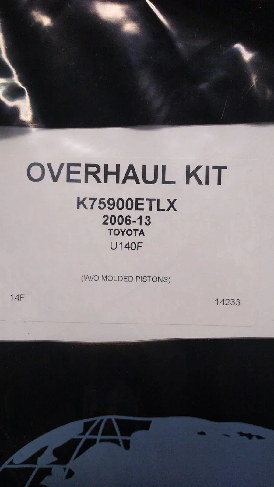 2006-2013 Toyota U140 Overhaul Kit Gaskets, Rings & Seal — Precision International