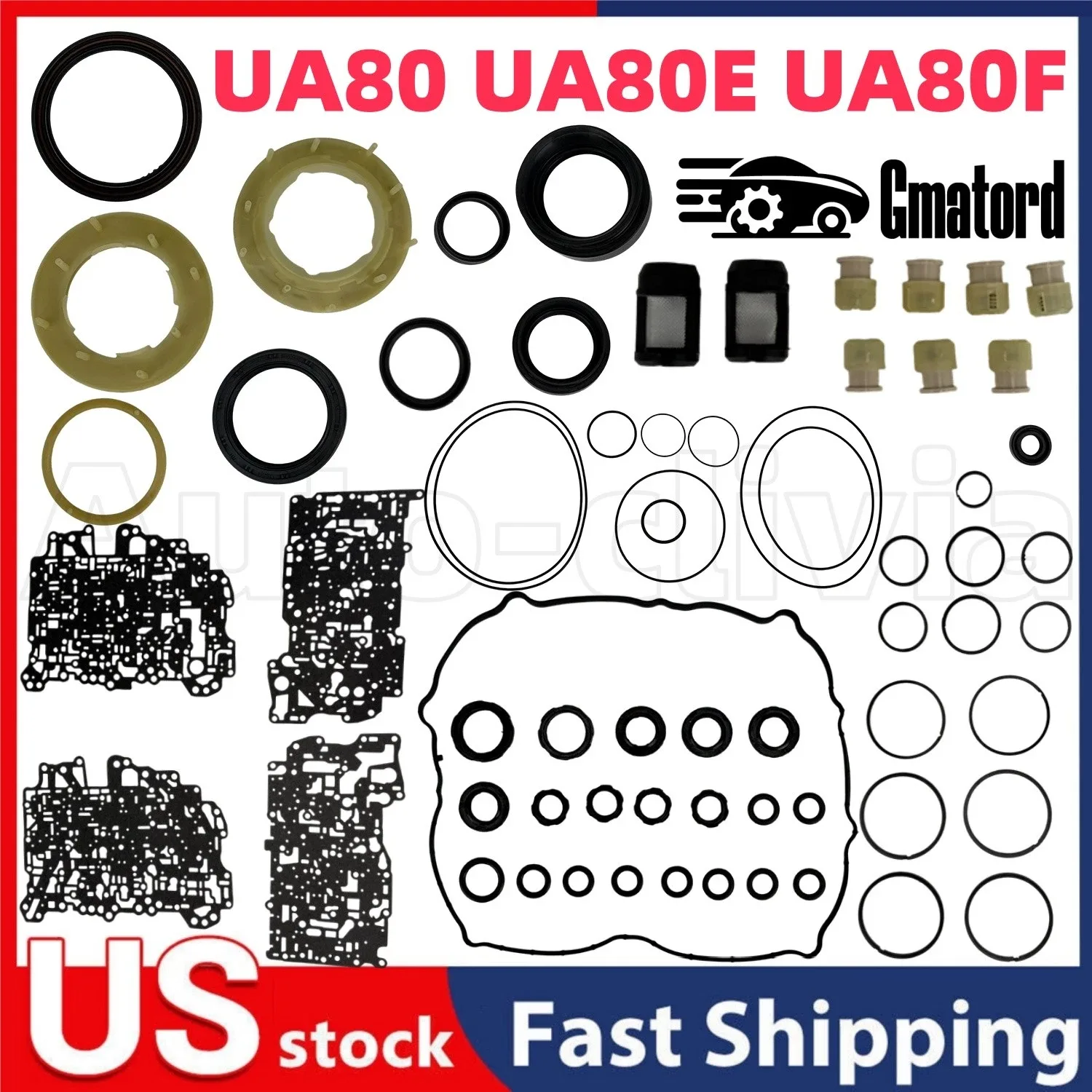 UA80/UA80E/UA80F Transmission Rebuild Gasket & Seal Kit for Toyota Lexus