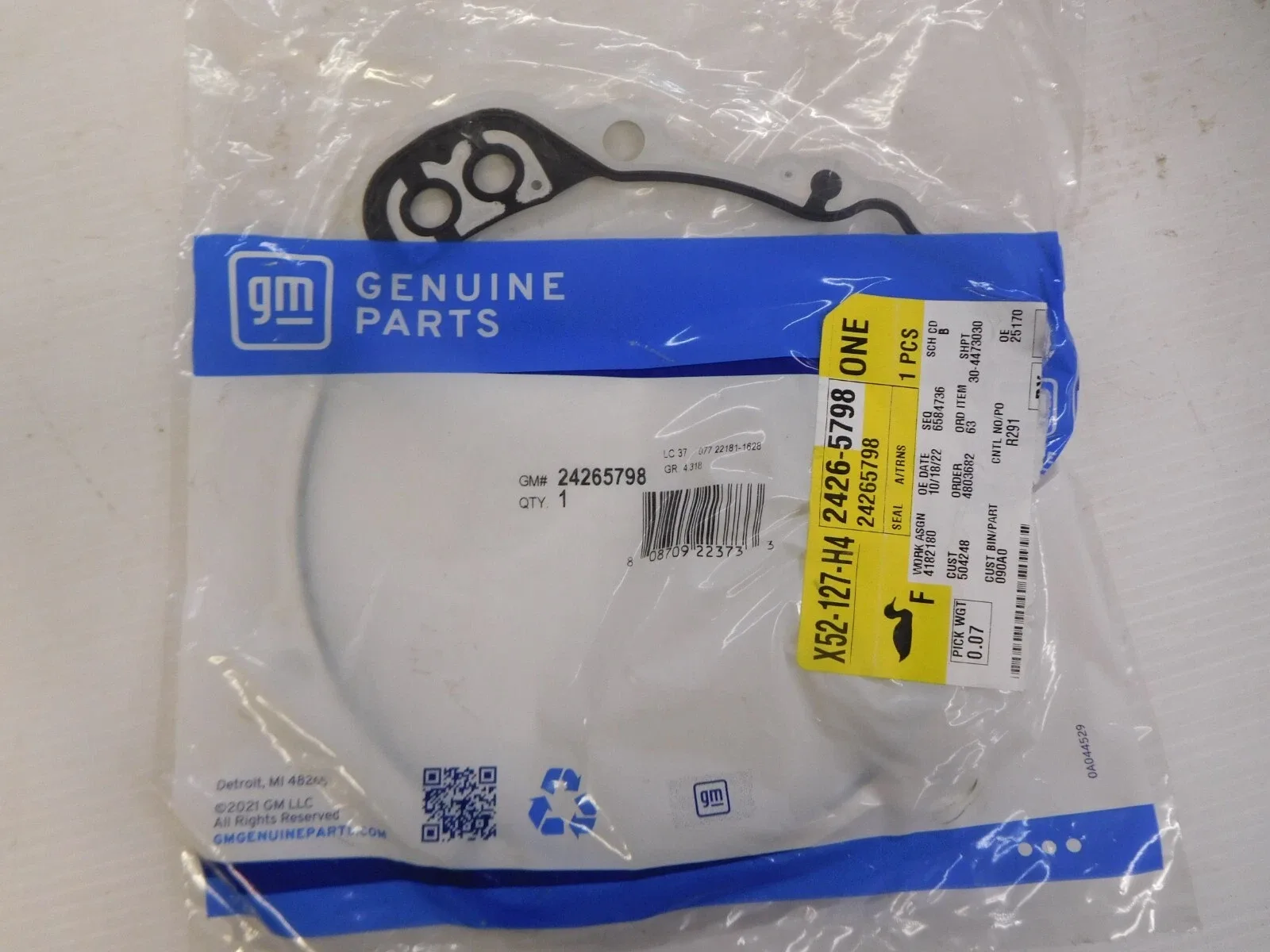 GM Transmission Gasket Seal 24265798