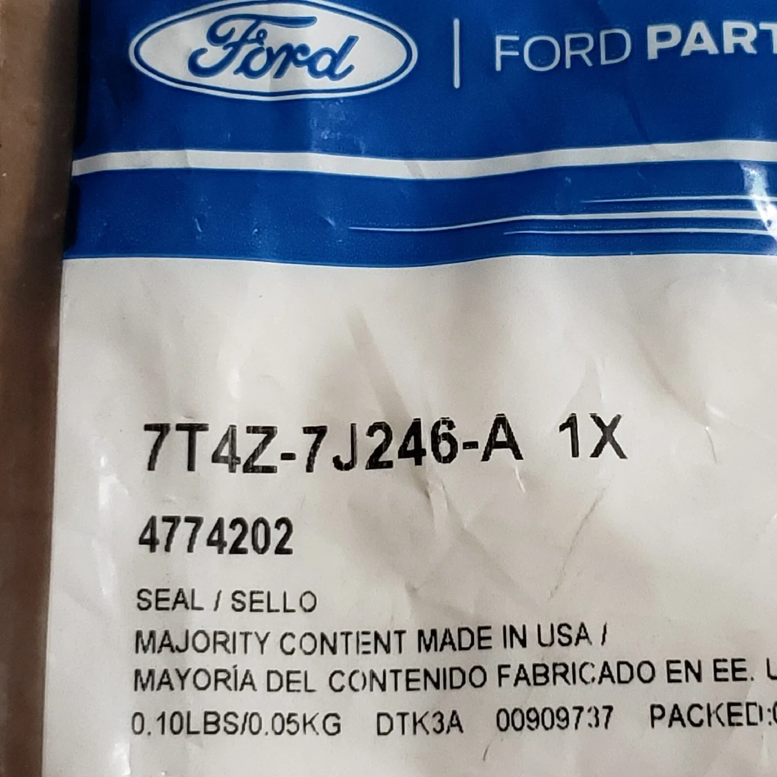 Ford 7T4Z-7J246-A Automatic Transmission Double Seal — Genuine OEM image 4