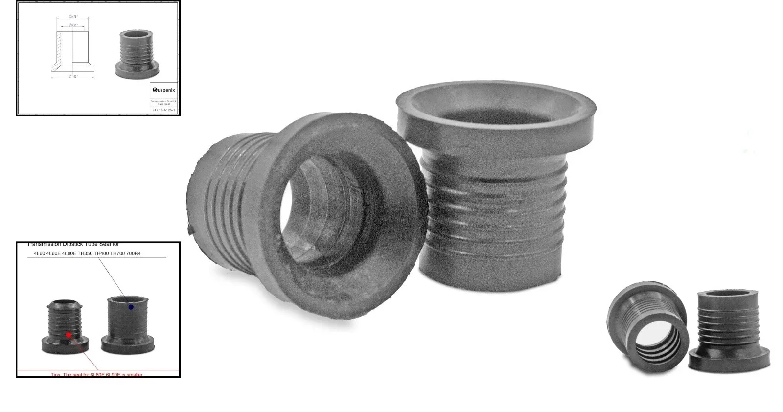 Automatic Transmission Dipstick Tube Seal Set (2-Piece) - Unbranded image 2