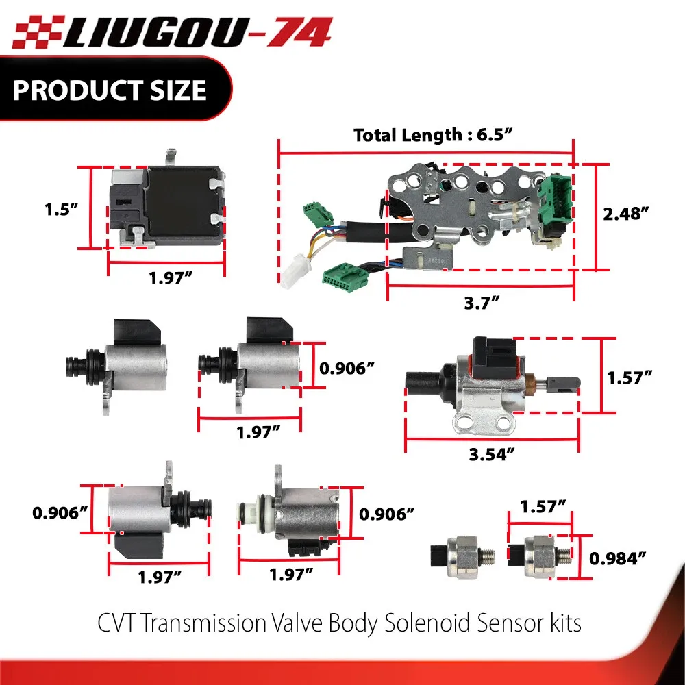 Fit For Nissan CVT Transmission Valve Body Solenoid Sensor Kit NEW image 3