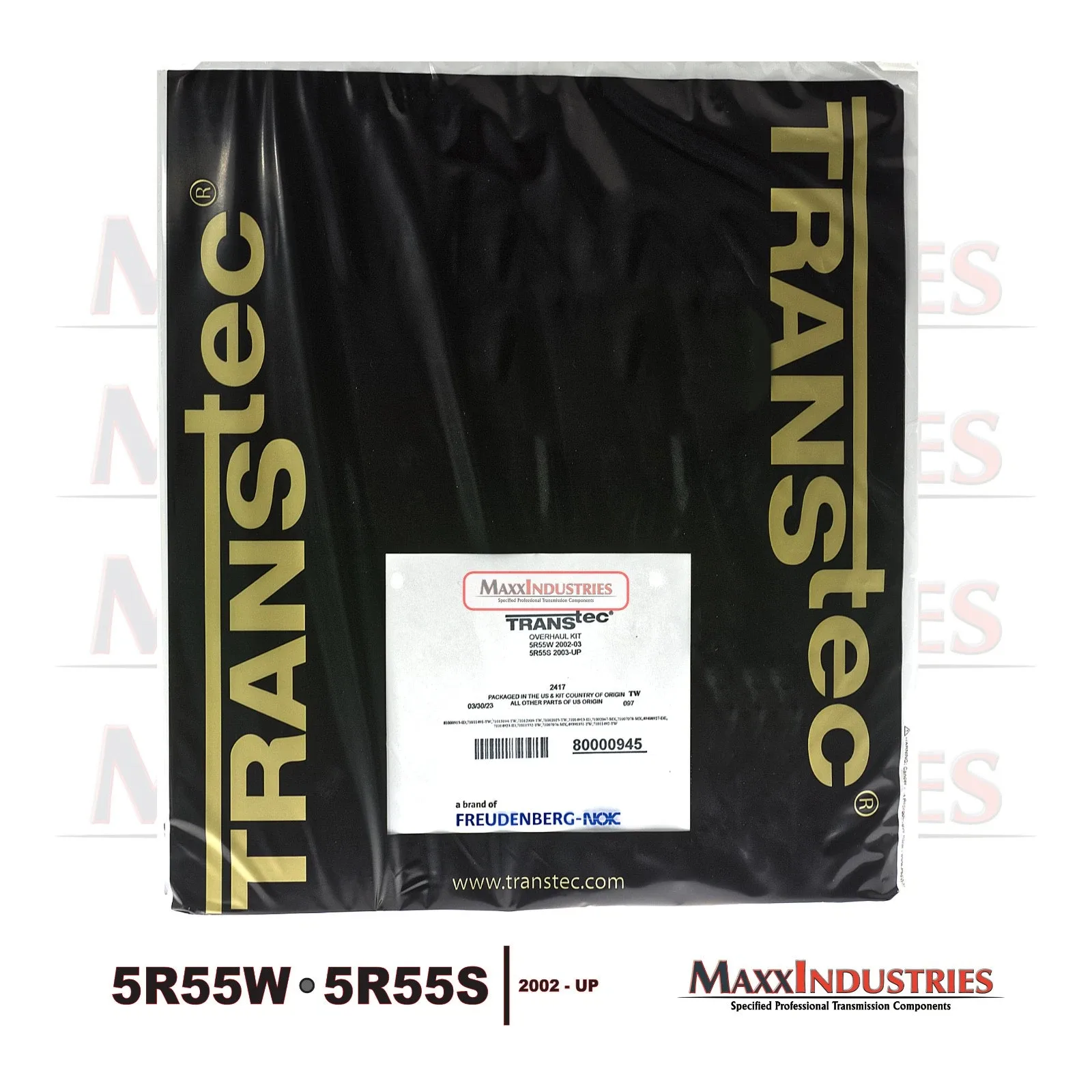 2002+ TransTec 5R55W/5R55S Transmission Rebuild Kit MPN 2517 image 3