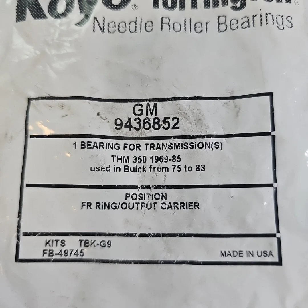 GM 9436852 Front Output Carrier Kit (Koyo Bearing) image 2