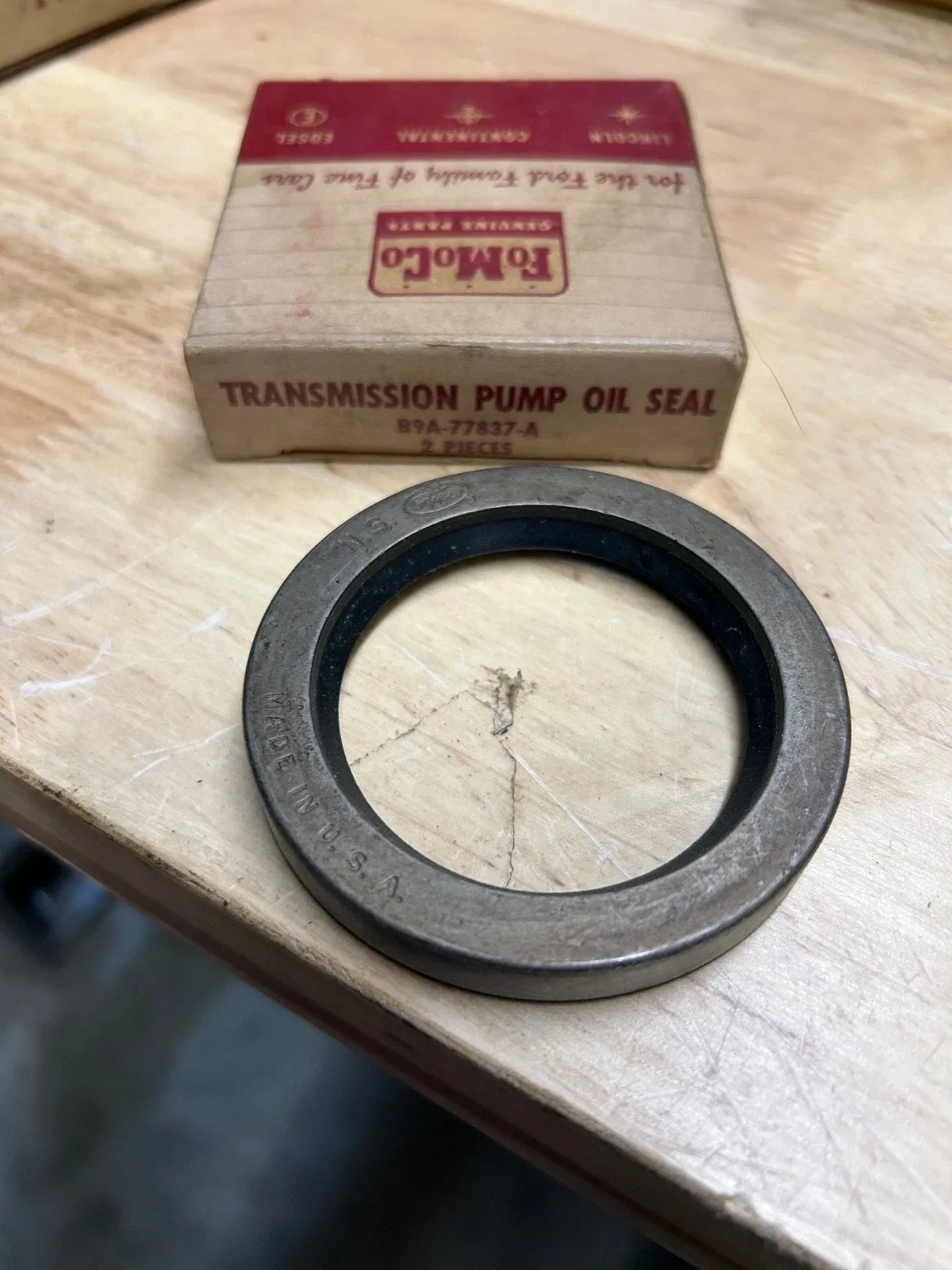 1955-1959 Ford Fordomatic Oil Pump Front Seal B9A-77837-A