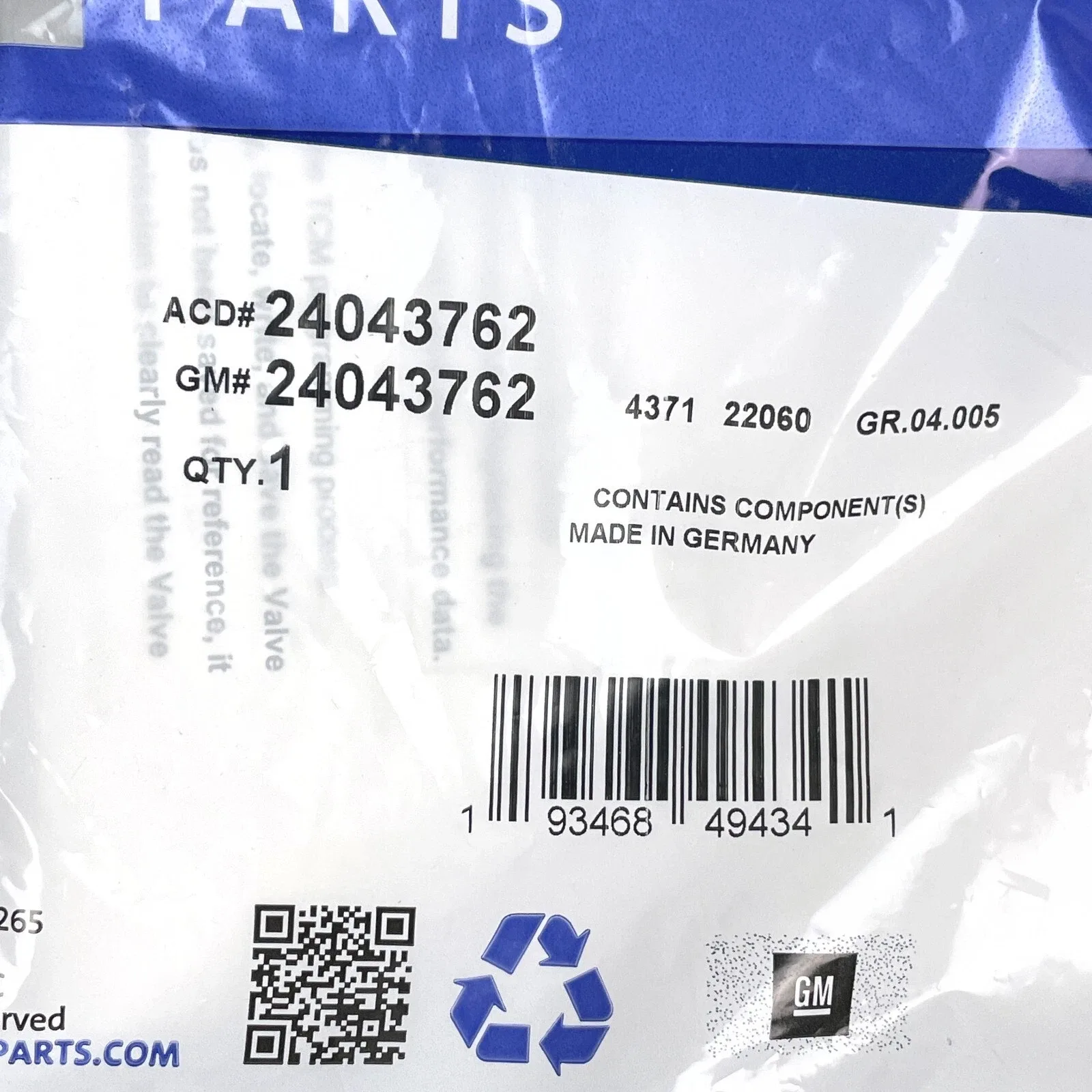 New Genuine GM OEM Automatic Transmission Overhaul Service Seal Kit 24043762 image 2