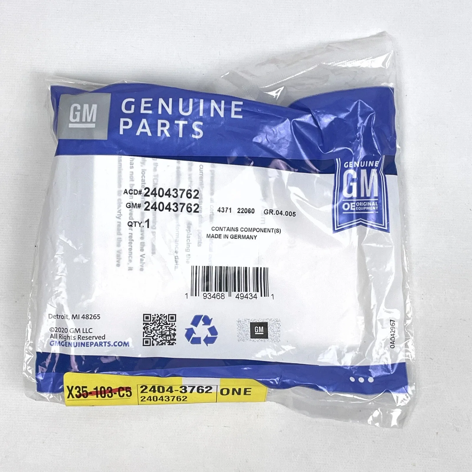 New Genuine GM OEM Automatic Transmission Overhaul Service Seal Kit 24043762