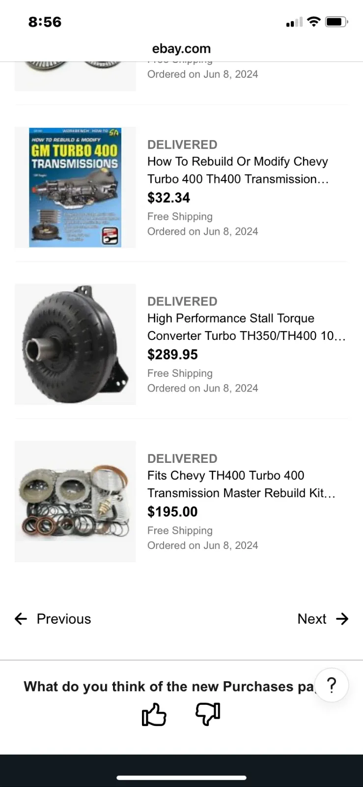 Turbo 400 Rebuild Kit with Torque Converter - Turbo Kit image 2